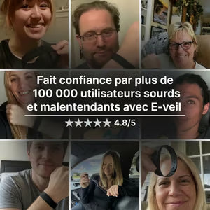 Bracelet réveil -L'alarme vibrante pour les gros dormeurs et les matins silencieux.