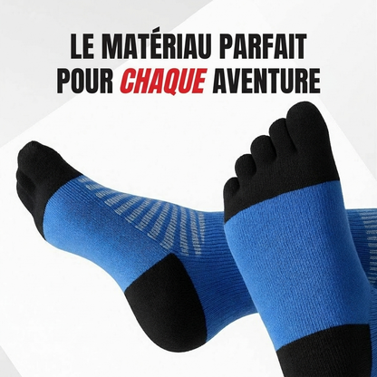 Chaussettes anti-ampoules à orteils séparés — Laine mérinos